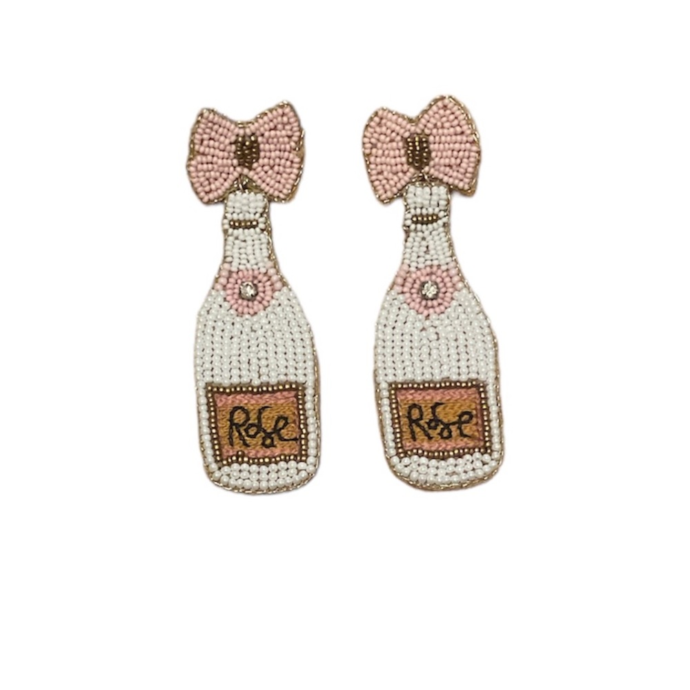 Brand New Rose Statement Earrings